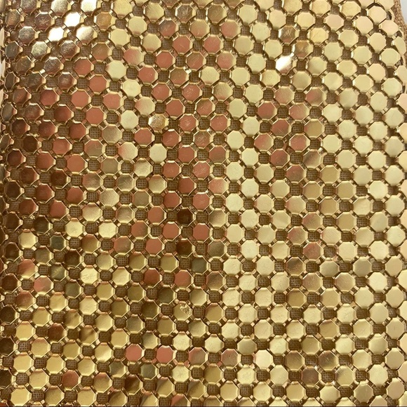 Vintage Gold Tone Metal Mesh Small Bag - Picture 3 of 6